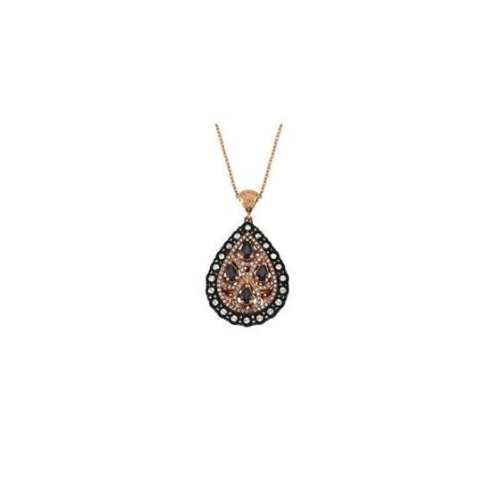 Altınbaş PINS066 Elmas Safir Kolye