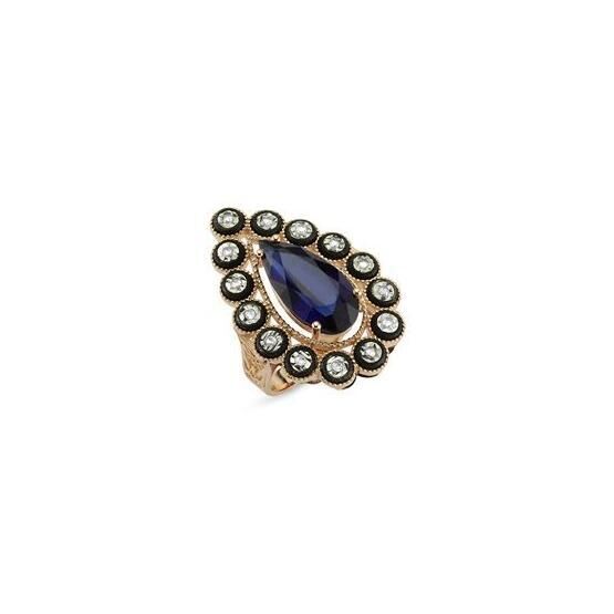 Altınbaş PINS130 Elmas Safir Yüzük