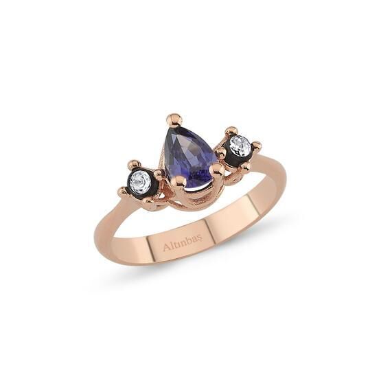Altınbaş PINS130 Elmas Safir Yüzük