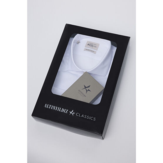 ALTINYILDIZ CLASSICS Erkek Beyaz Gömlek- Ac Elite (100 ML) Edp Parfüm Özel Hediye Kutulu Set Damat Bohçası M Beden Kadın Gömlek Fiyatı