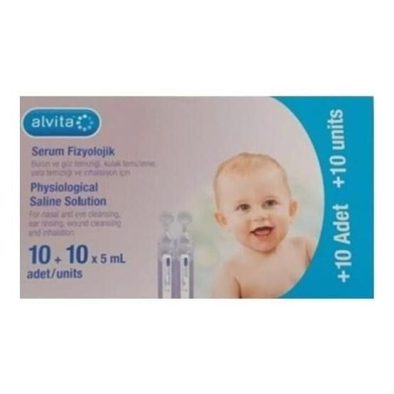 Alvita Serum Fizyolojik 20 Flakon Burun Aspiratörü Fiyatı