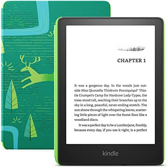 Amazon Kindle Paperwhite Kids 6.8" 8 GB Yeşil Zümrüt Ormanı E-Kitap Okuyucu E-Kitap Okuyucu Fiyatı