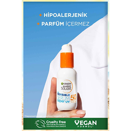 Ambre Solaire Invisible Spf50 Süper Uv Günlük Güneş Koruyucu Serum 30 ml