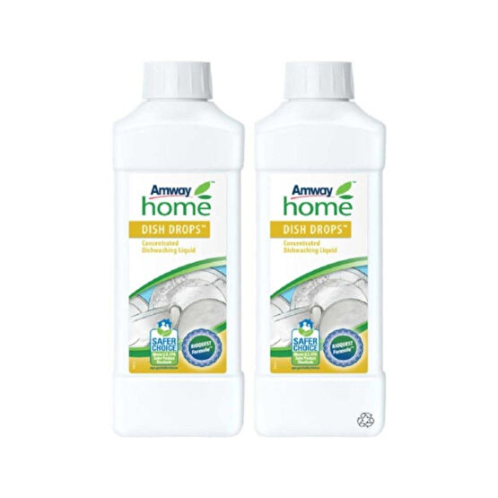Amway Dısh Drops Konsantre Sıvı Bulaşık Deterjanı 1 lt 2 Adet