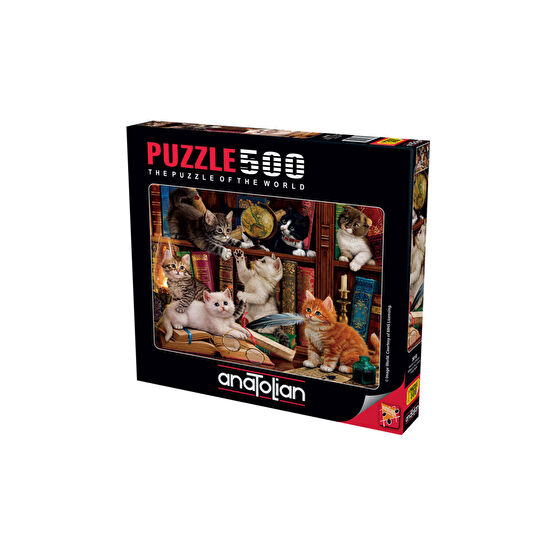 Anatolian Puzzle 500 Parça Kediler Ve Kitaplar 3618 Puzzle & Aksesuarları Fiyatı