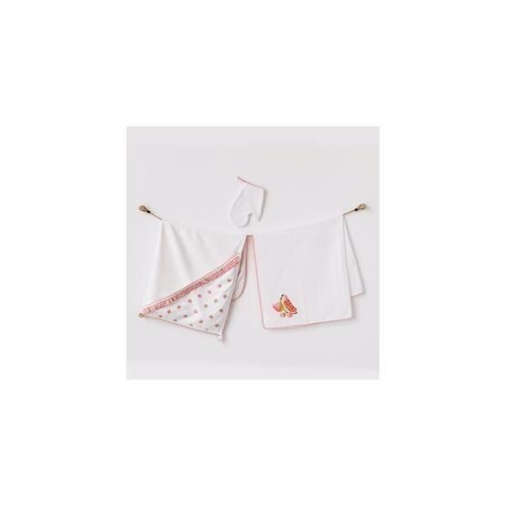 Andywawa AC21743R Picnic Time 3'lü Bebek Havlu Takım