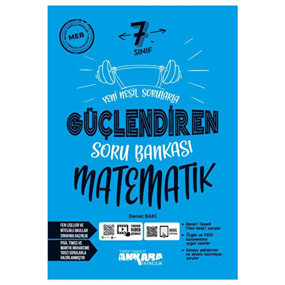 Ankara Yayıncılık 7. Sınıf Matematik Güçlendiren Soru Bankası