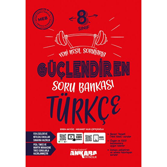 Ankara Yayıncılık 8. Sınıf Türkçe Güçlendiren Soru Bankası Kaynak Kitapları Fiyatı