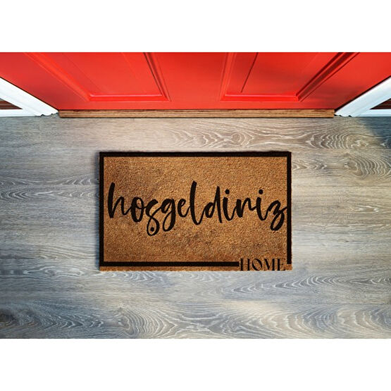 Antaç Kapı Önü Paspas Hoşgeldiniz - 40 x 60 cm - Açık Kahve Paspas Fiyatı