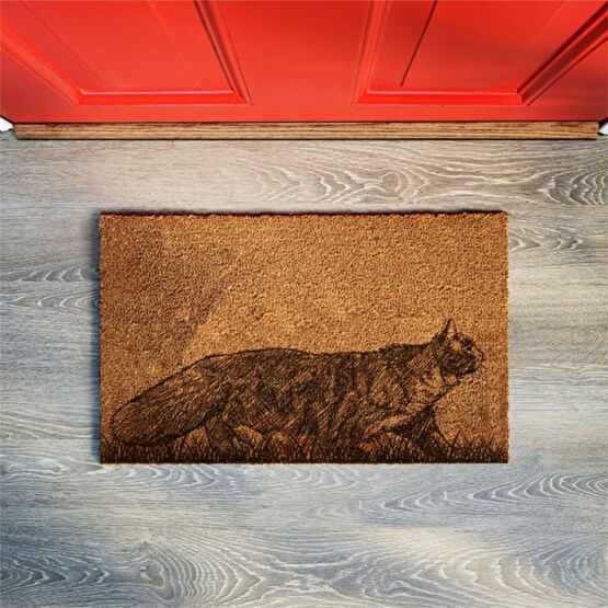 Antaç Kapı Önü Paspas Kedi Desenli 40X70 15 mm - 40 x 70 cm - Açık Kahve Paspas Fiyatı