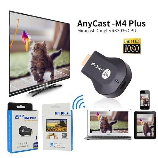 Anycast M2 Plus HDMI Wifi Tv Görüntü Aktarım Cihazı