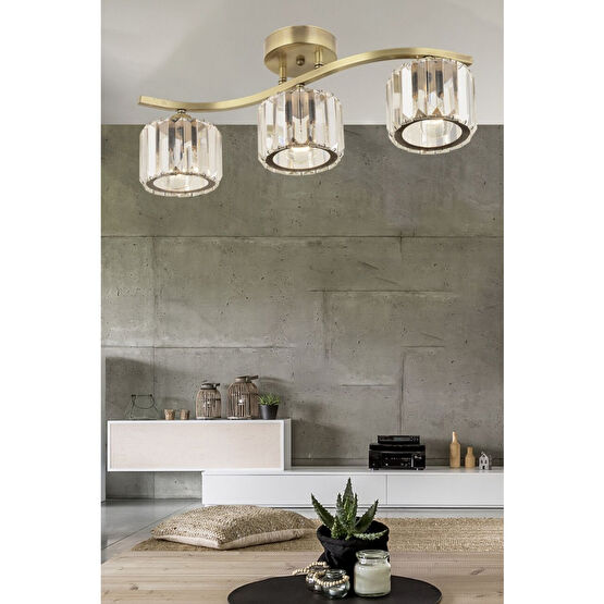 Apliqa Tufty 3Lü Eskitme Kristalli Modern Yatak Odası Salon Kristal Avize Avize Fiyatı