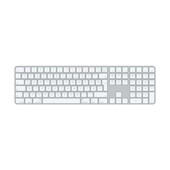 Apple Magic Keyboard Touch ID ve Sayısal Tuş Takımlı Türkçe Kablosuz Beyaz F Klavye Mk2C3Tu/A Kablosuz Klavye Fiyatı