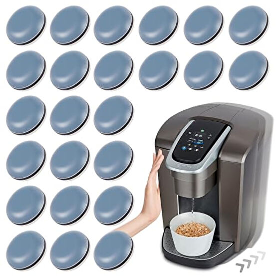 Appliance Sliders for Kitchen 24 PCS Self-Adhesive Small Kitchen Finds Appliance Slider Hacks Easy to MovIing & Space Saving Must Have Home Gadgets Mixer Accessories for Countertop Düdüklü Tencereler Fiyatı