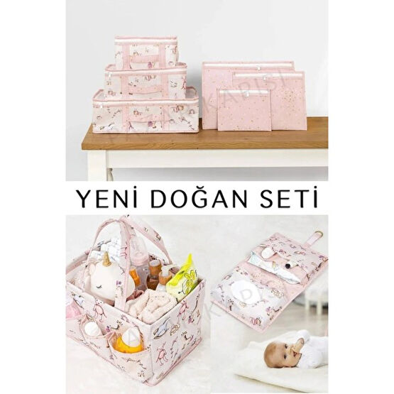Aralar Home Baby Yeni Doğan Seti - Bavul Organizer , Bakım ve Alt Bakım Çantası - Pembe Bebek Oyun Parkı & Beşikleri Fiyatı