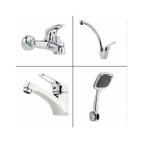 Arçe Klasik Çevirmeli Banyo + Kuğu Evye ve Lavabo Bataryası
