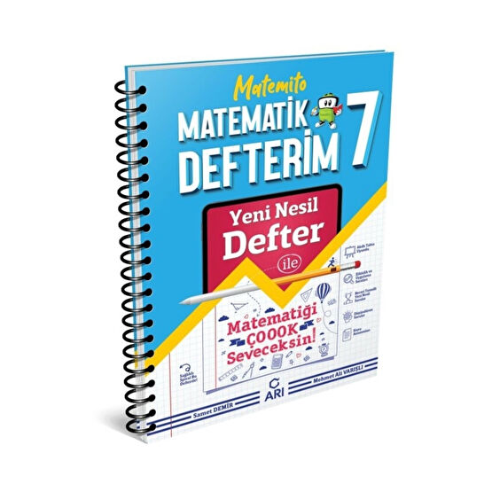 Arı Yayıncılık 2024 Arı Yayınları 7.sınıf Matemito Matematik Defterim Güncel Baskı