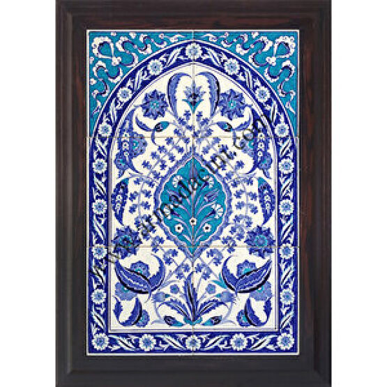 Armada Çini 40x60 Cm Ed 505 Mavi Beyaz El Dekoru Çini Pano Duvar Panosu Fiyatı