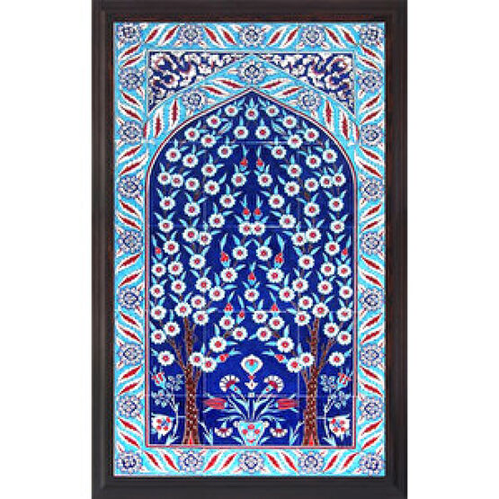 Armada Çini 60x100 Cm Ed 622 Kobalt Hayat Ağacı Çini Pano Duvar Panosu Fiyatı