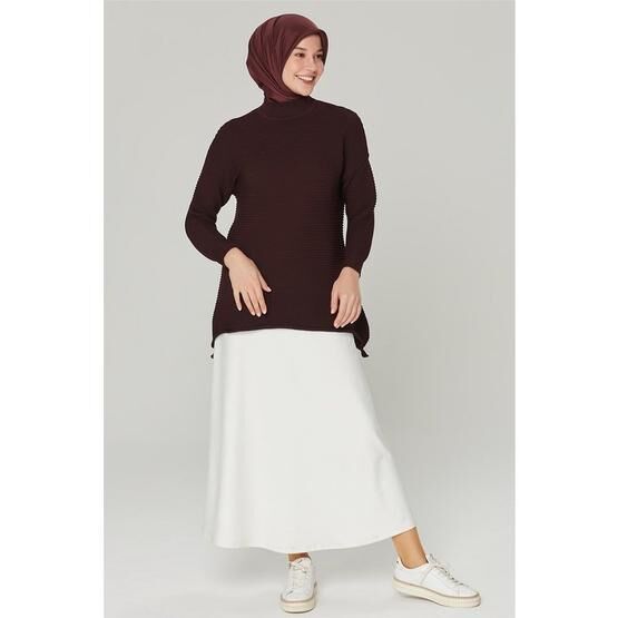 Armine 20KA2016 Bordo Kadın Tesettür Tunik