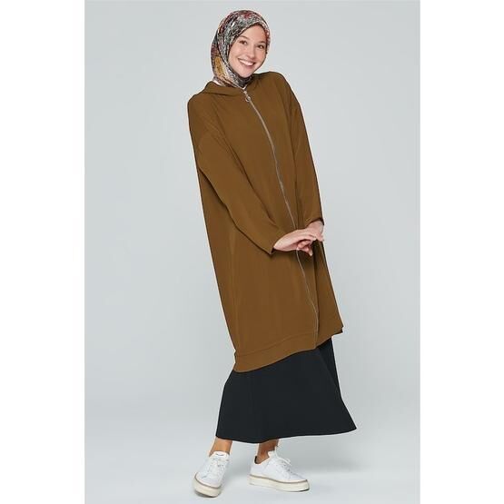 Armine 20KA4314 Yağ Yeşili Kadın Tesettür Tunik