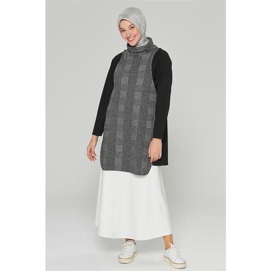 Armine 20KA4350 Antrasit Kadın Tesettür Tunik