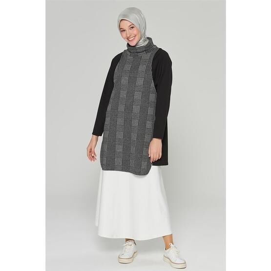 Armine 20KA4350 Antrasit Kadın Tesettür Tunik