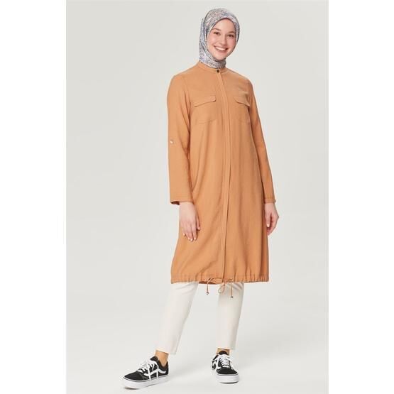 Armine 21Y4359 Camel Kadın Tesettür Tunik