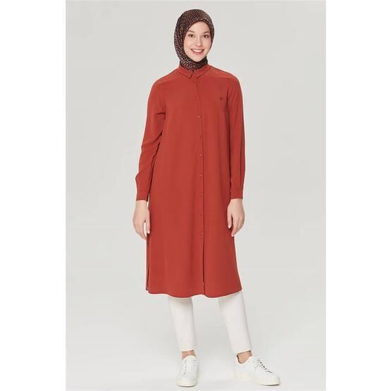 Armine 21YH411 Ekru Kadın Tesettür Tunik