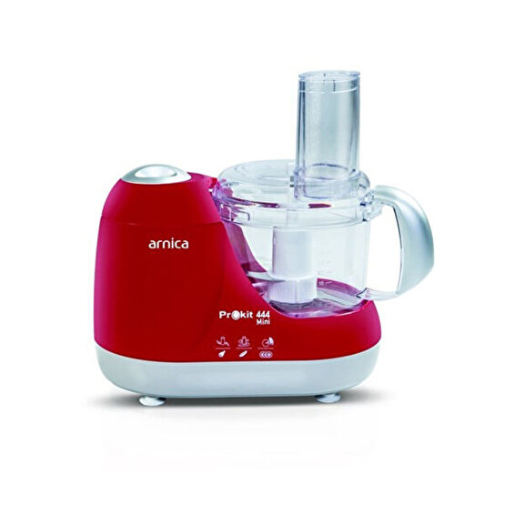 Arnica Prokit 444 600 W Mini Mutfak Robotu Kırmızı Mutfak Robotları Fiyatı