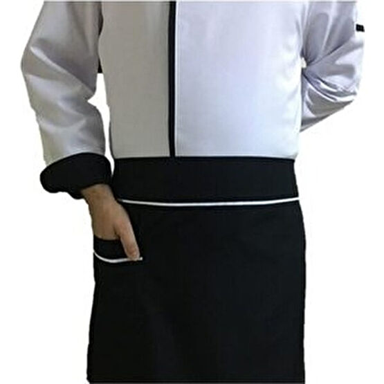 Arslan Unisex Aşcı Garson Mutfak Belden Önlük Siyah Beyaz Biyeli Erkek Pantolon Fiyatı