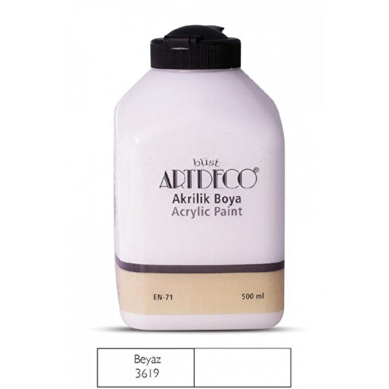 Artdeco Akrilik Boya 500 ml Beyaz 3619