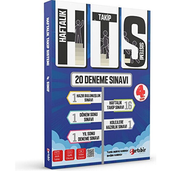 Artıbir Yayınları 4 Sınıf (Hts) Haftalık Takip Sistemi Yeni Nesil 20 Deneme Sınavı (Optik Okumalı) Tüm Dersler Fiyatı