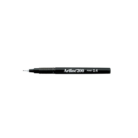 artline 200 Fineliner 0.4mm Keçe Uçlu Kalem Siyah Teknik Çizim ve Grafik Kalemi Fiyatı