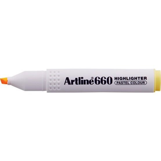 Artline 660 Fosforlu Kalem Kesik Uç:1,0-4,0mm Pastel Yellow - Sarı Fosforlu Kalem Fiyatı