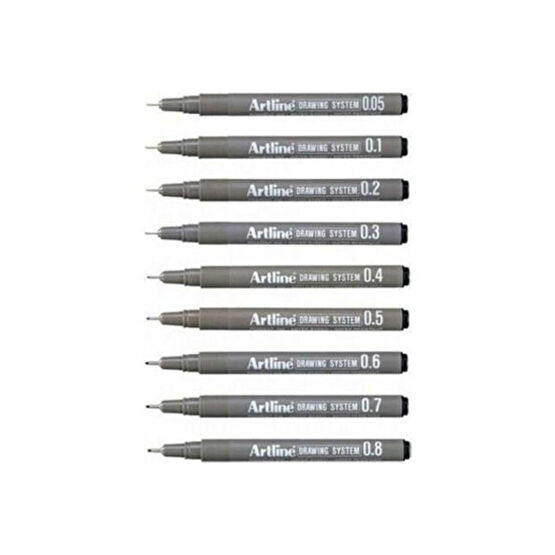 artline Drawing System Teknik Çizim Kalemi 9li Tam Set -1 Teknik Çizim ve Grafik Kalemi Fiyatı