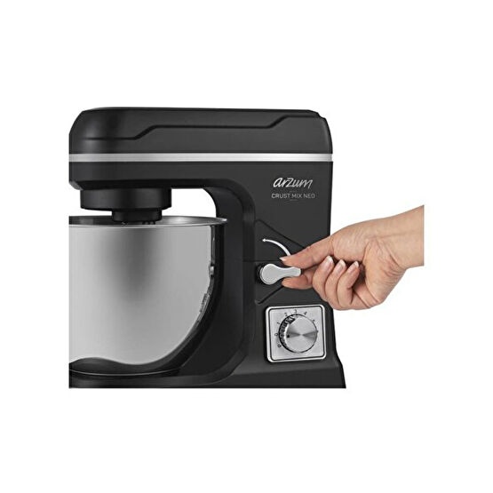 Arzum Crust Mix Neo 1400 W 5 Lt Stand Mikser Siyah
