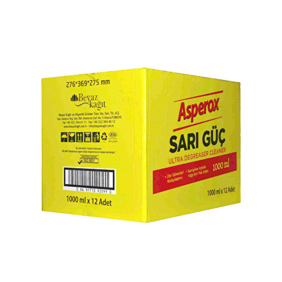 Asperox Sarı Güç Sprey 1000 ml Power Yağ ve Kir Çözücü