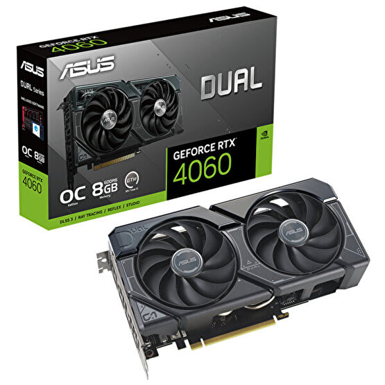 Asus GeForce Dual Rtx4060 O8G RTX 4060 8 GB Gddr6 128 Bit Gaming Ekran Kartı Ekran Kartları Fiyatı