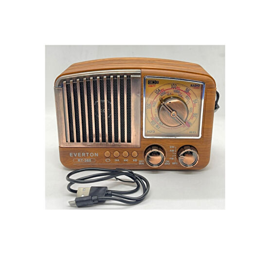 ataşbey Nostaljik Bluetoothlu Rt-360 Usb / Sd / Radyo Müzik Kutusu Alarmlı Saatler & Radyolar Fiyatı