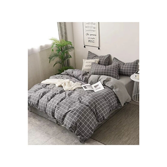 Atelier Home Tek Kişilik Nevresim Takımı Kareli Nevresim Takımı Fiyatı