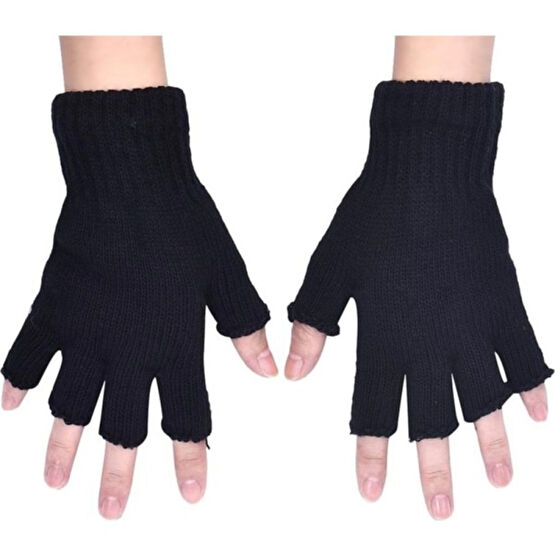 Atk Parmaksız Kesik Yarım Parmak Eldiven Bay Bayan (Unisex) Siyah Eldiven (Outdoor) Fiyatı