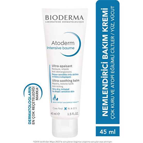 Atoderm Intensive Balm Çok Kuru ve Atopi Eğilimli Ciltler için Nemlendirici ve Onarıcı Bakım Kremi Bebek, Çocuk ve Yetişkin Kullanımına Uygun Seyah... Nemlendiriciler Fiyatı