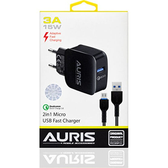 Auris ARS-CH14 Micro Set 3A - Siyah Taşınabilir Şarj Cihazı - Powerbank Fiyatı
