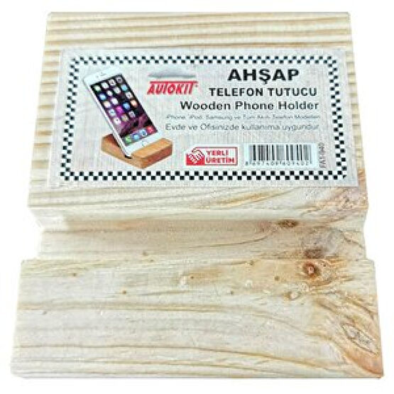 Autokit Ahşap Telefon Tutucu Cep Telefonu Tutucu Fiyatı
