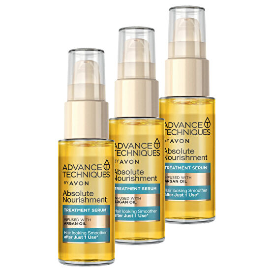 AVON Advance Techniques Argan Yağı içeren Besleyici Saç Serumu 30 ml Üçlü Set Saç Bakım Maskeleri & Serumlar & Spreyler Fiyatı
