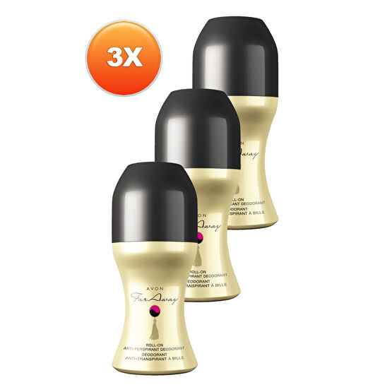 AVON Far Away Kadın Roll On - 50 Ml X 3lü Set