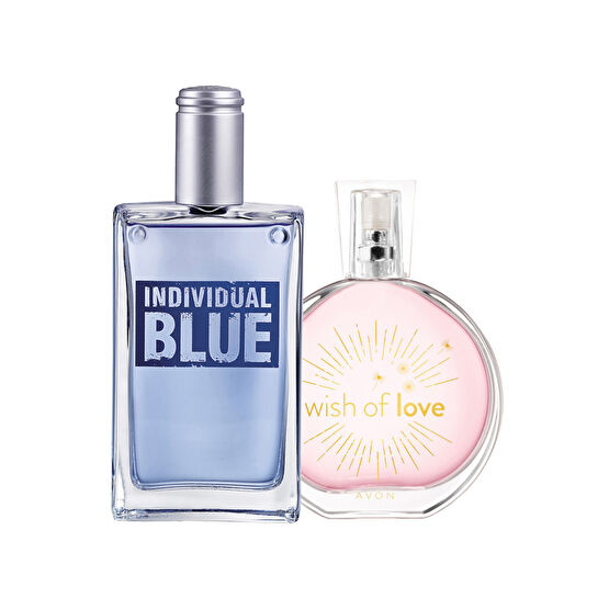 AVON Individual Blue Erkek Parfüm Ve Wish Of Love Kadın Parfüm Paketi