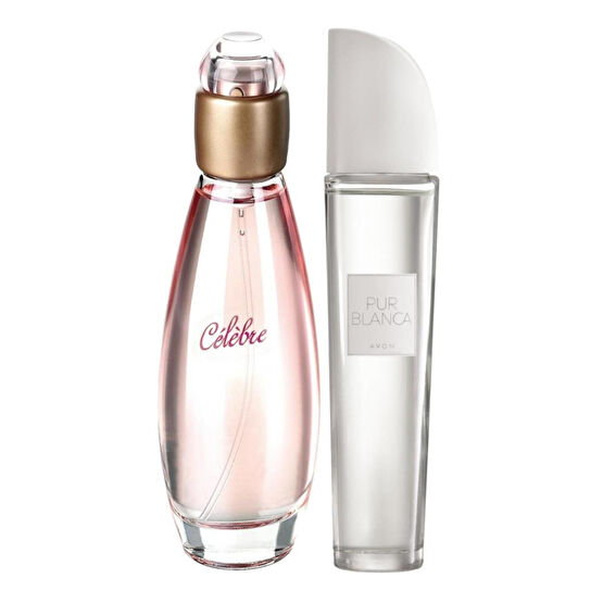 AVON Kadın  Celebre Parfüm Edt 50 ml +  Pur Blanca Kadın Parfüm Edt 50 ml Parfümler Fiyatı