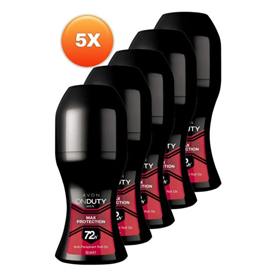 AVON Onduty Max Protection Erkek Rollon 50 Ml. Beşli Set